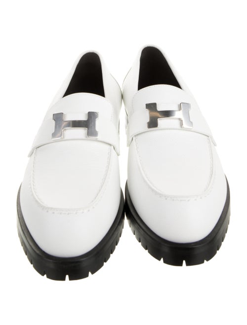 Hermès Faubourg H Logo Loafers