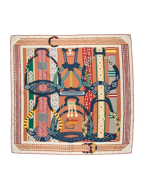 Hermès Fantaisie d'Etriers Silk Scarf