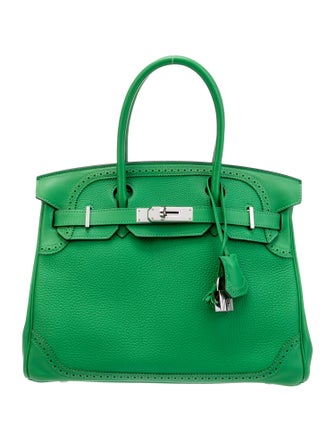 Hermès Togo & Swift Birkin Ghillies 30