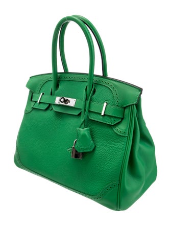 Hermès Togo & Swift Birkin Ghillies 30