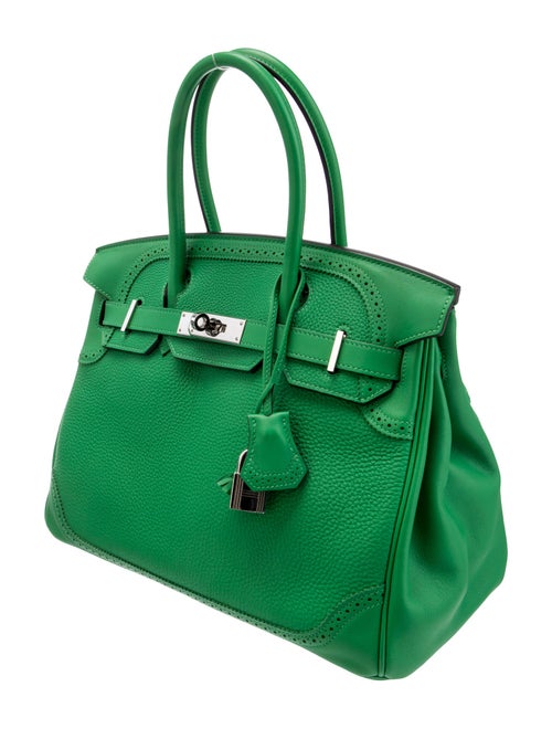 Hermès Togo & Swift Birkin Ghillies 30