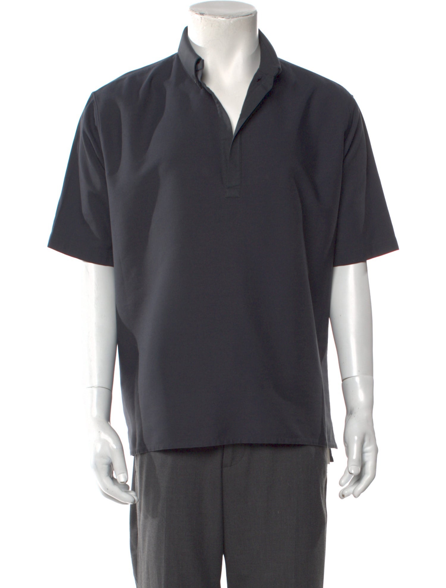 Hermès V-Neck Short Sleeve Polo Shirt