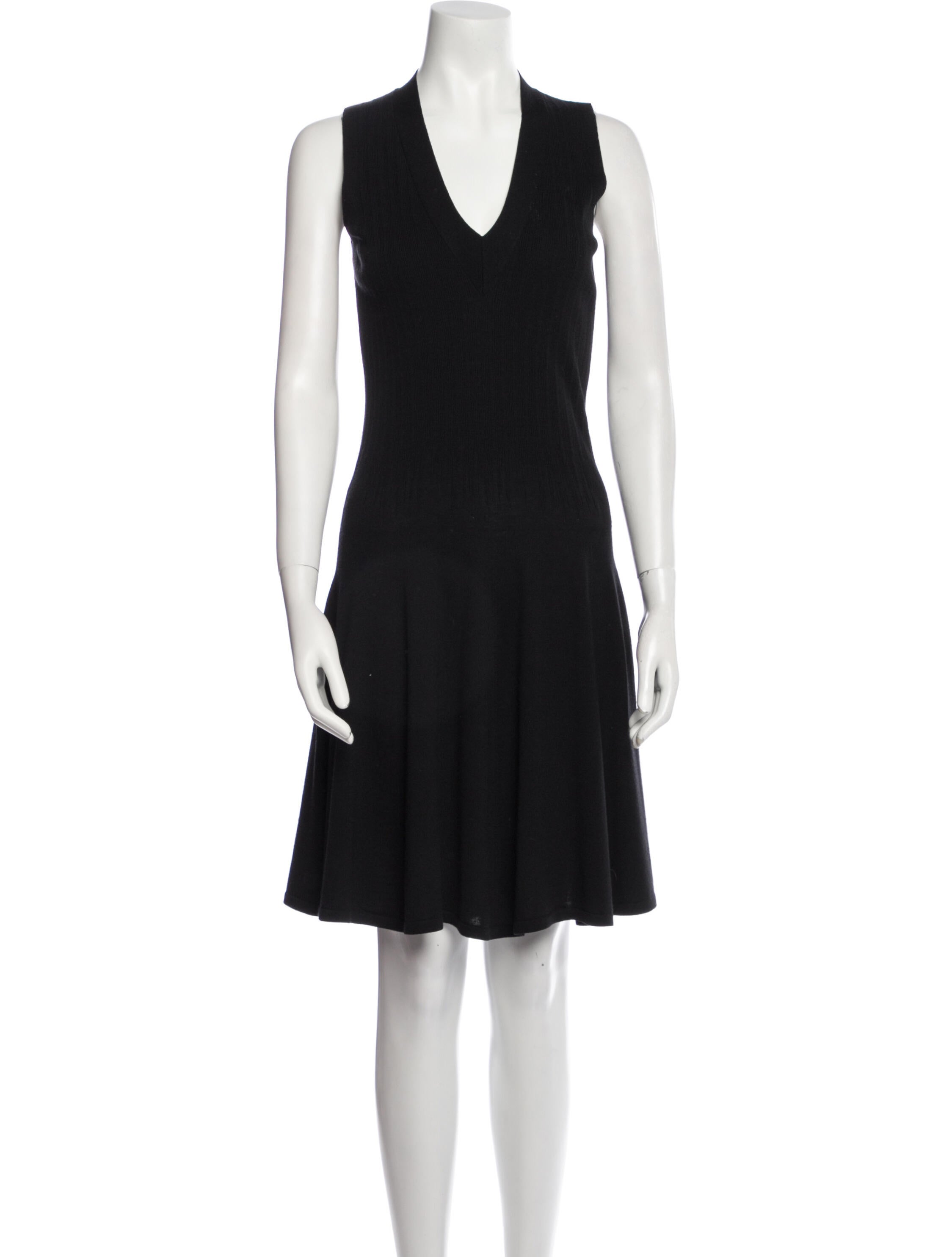 Hermès Virgin Wool Knee-Length Dress