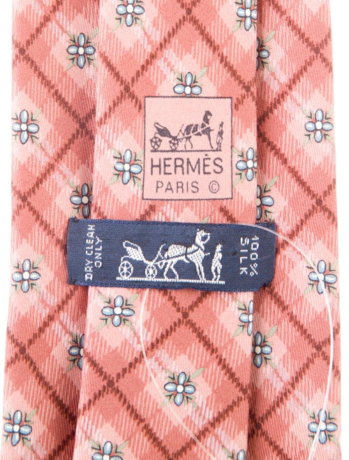 Hermès Pattern Print Tie