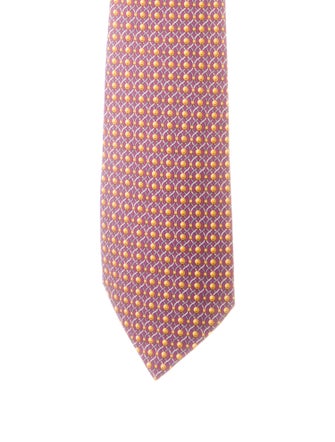 Hermès Pattern Print Tie