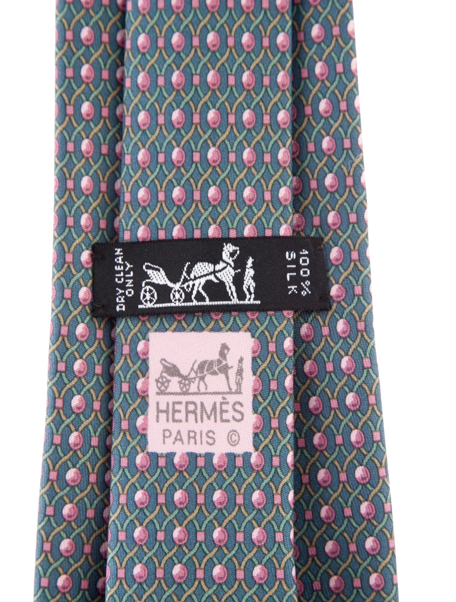 Hermès Pattern Print Tie