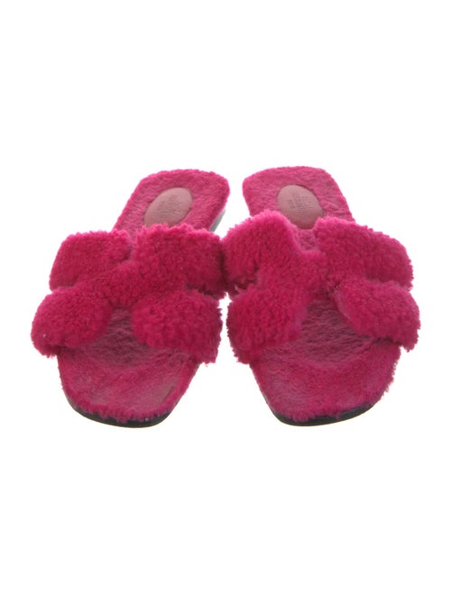 Hermès Oran Shearling Slides