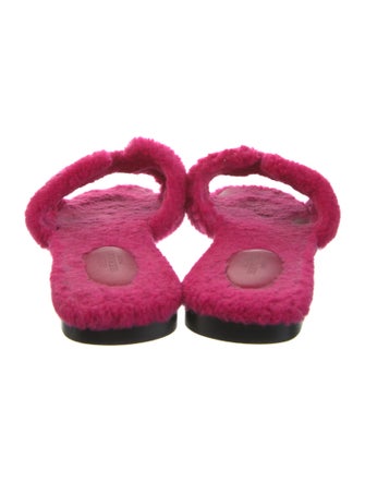 Hermès Oran Shearling Slides