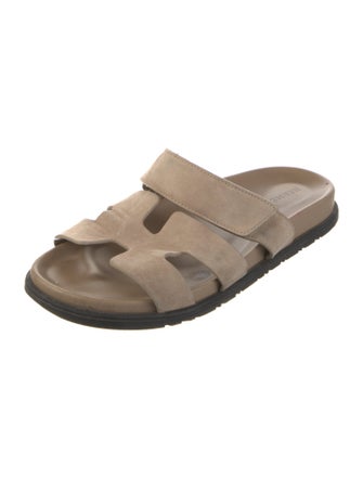 Hermès Chypre Leather Slides