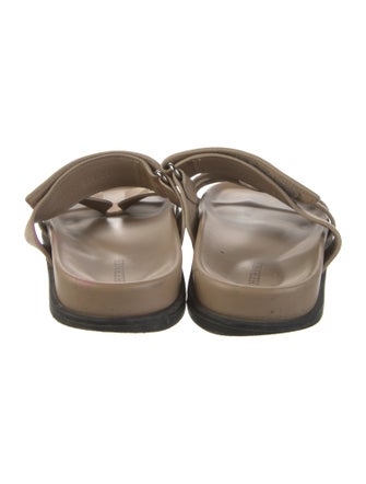 Hermès Chypre Leather Slides