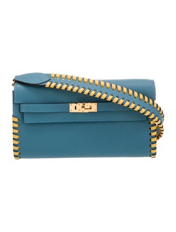 Hermès Shoulder Bags 2024 Epsom Kelly Wallet To Go Tressage