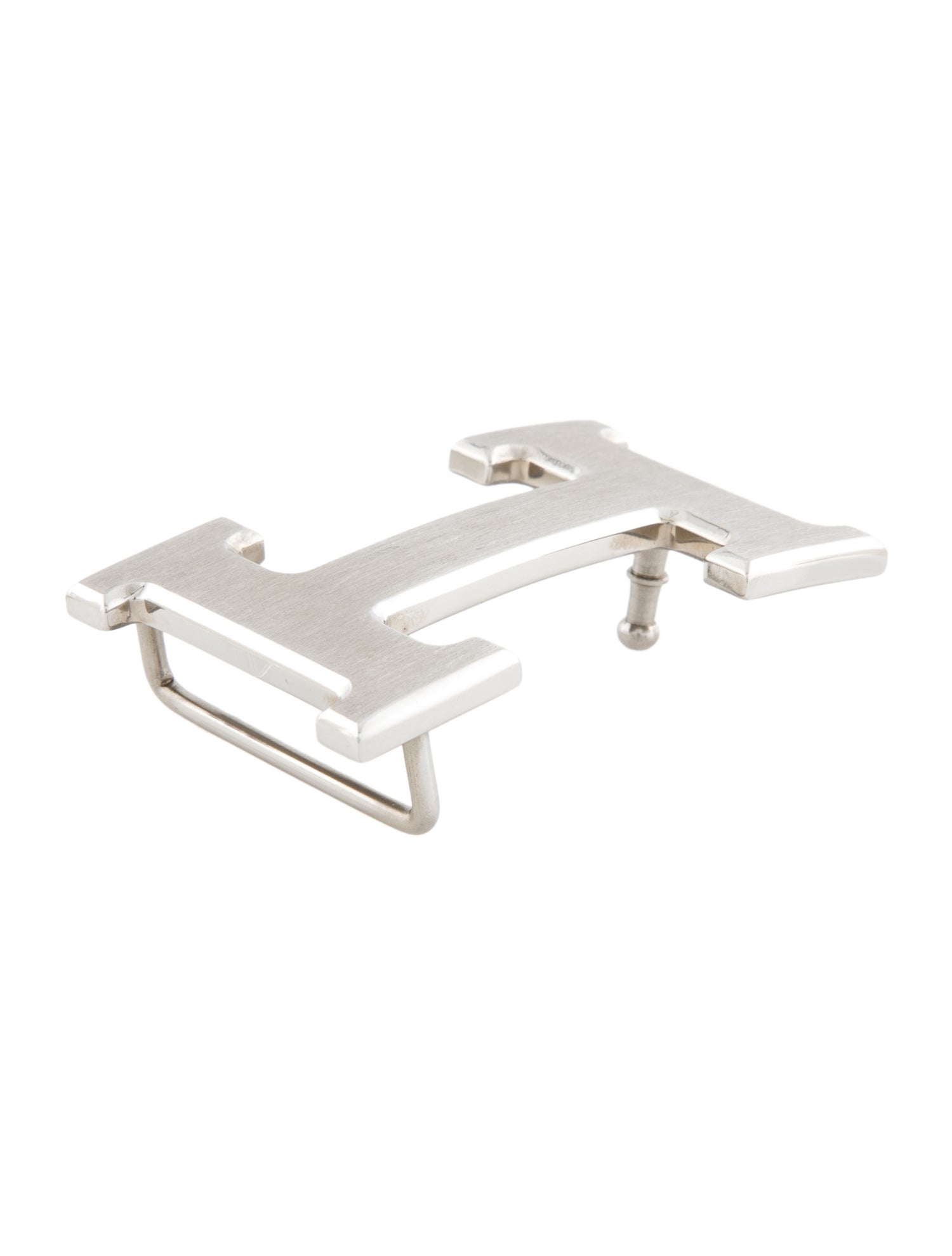 Hermès Brushed-Palladium H Buckle