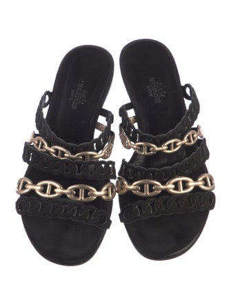 Hermès Rivage Suede Slides