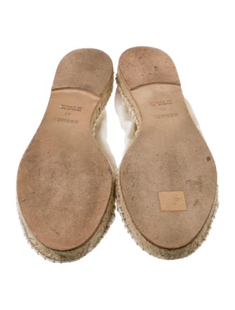 Hermès Canvas Whipstitch Trim Espadrilles
