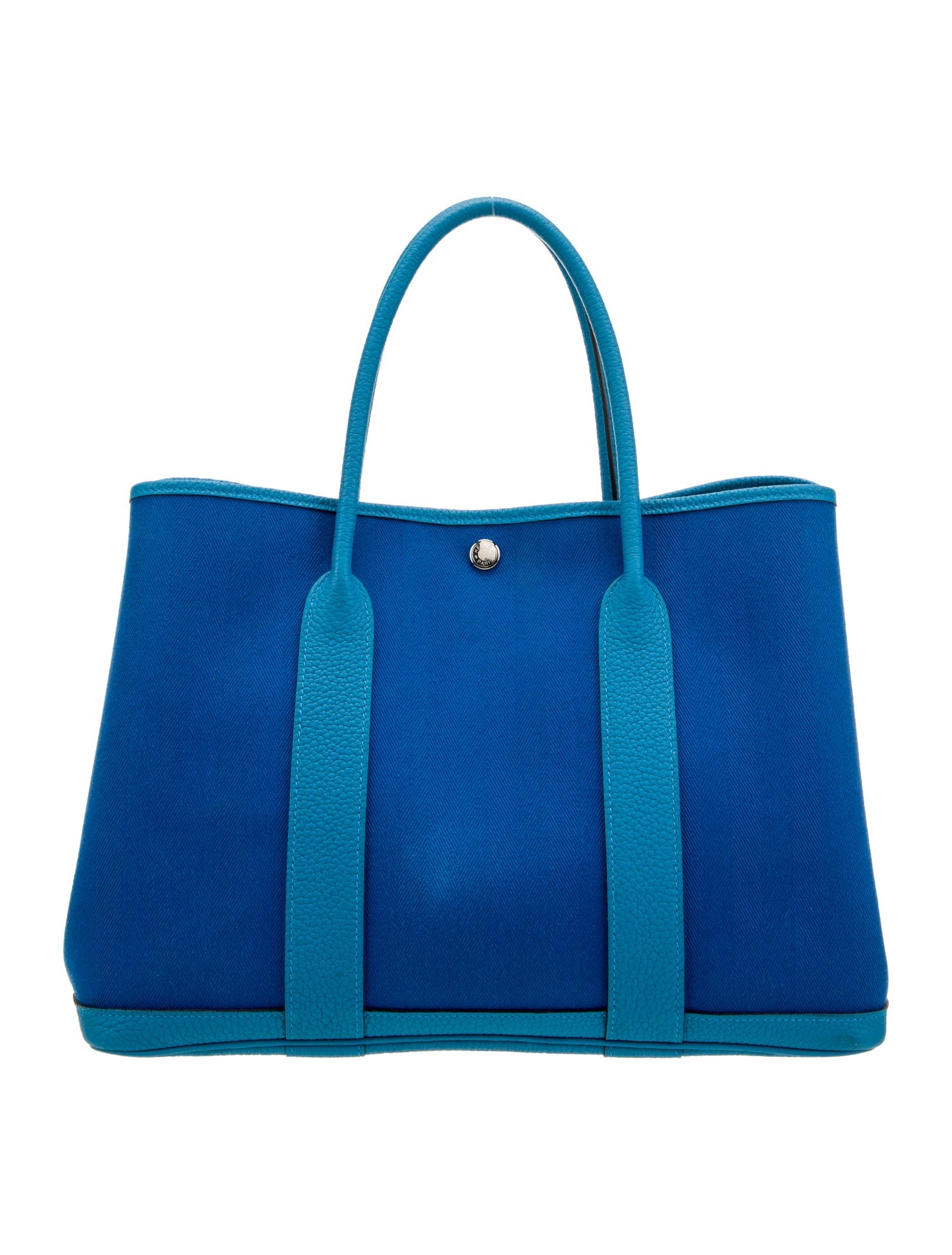 Hermès Toile Chevron & Negonda Garden Party 36