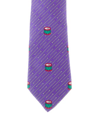 Hermès Silk Patterned Tie