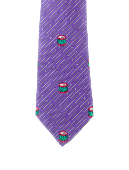 Hermès Silk Patterned Tie