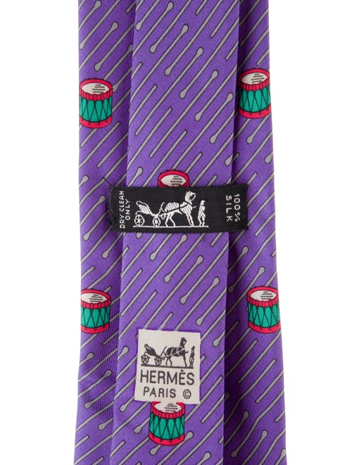 Hermès Silk Patterned Tie