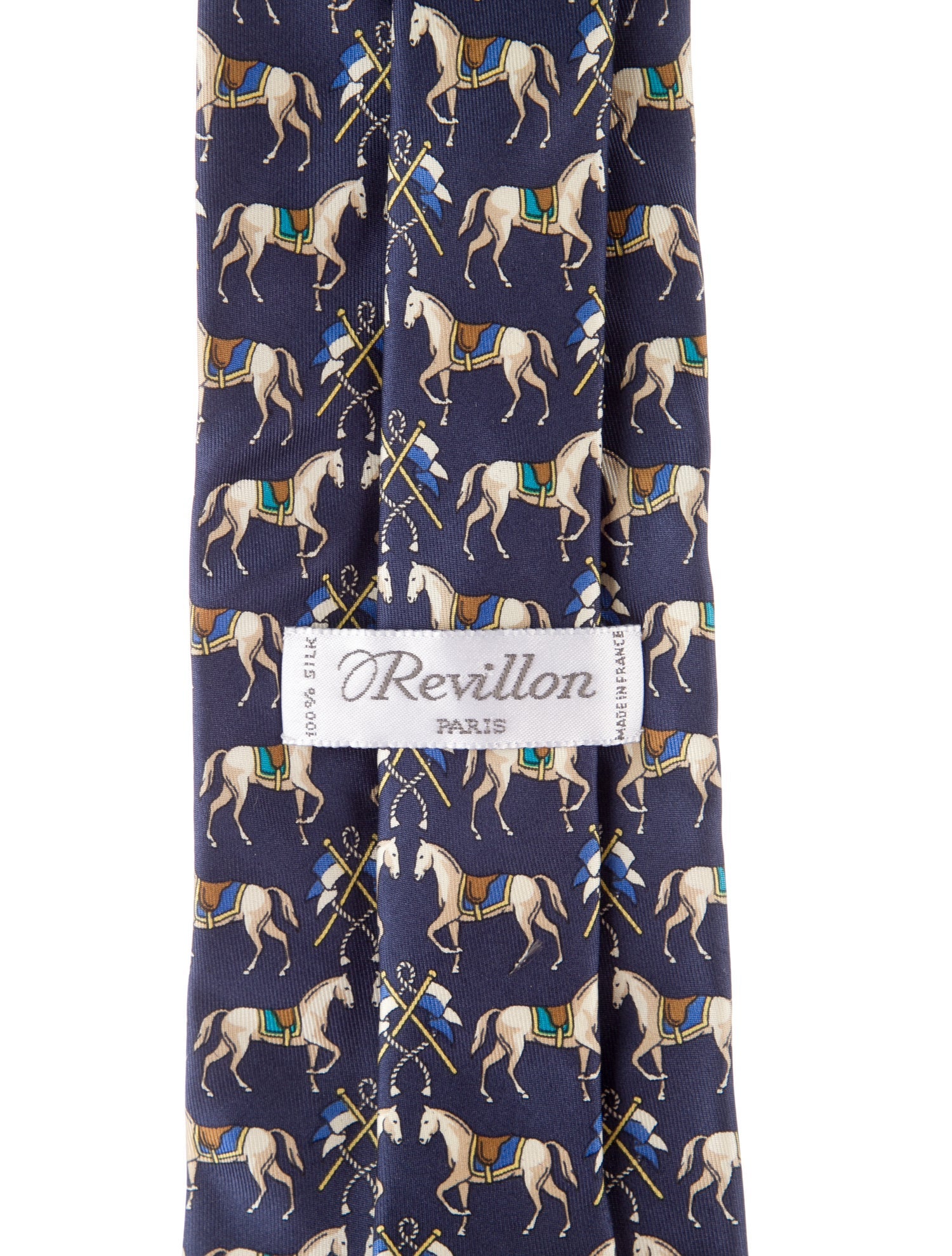 Hermès Pattern Print Silk Tie