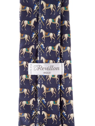 Hermès Pattern Print Silk Tie