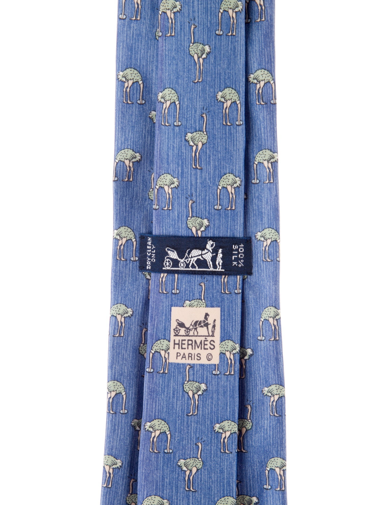 Hermès pattern silk tie