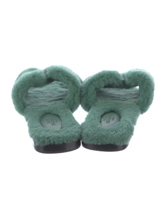 Hermès Oran Fur Slides