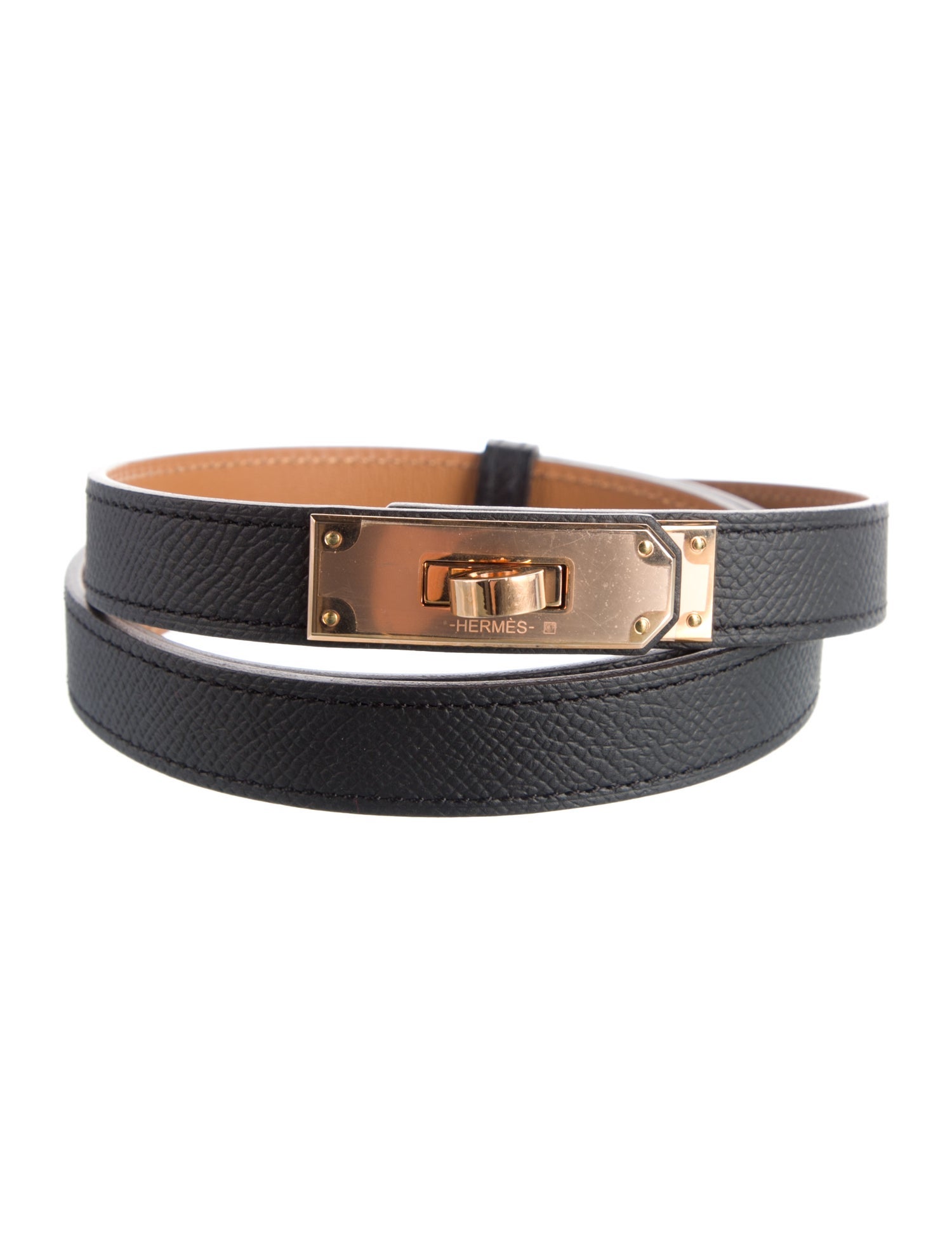 Hermès 18 mm Epsom Leather Kelly Belt