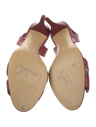 Hermès Night 70 Lizard Slingback Sandals