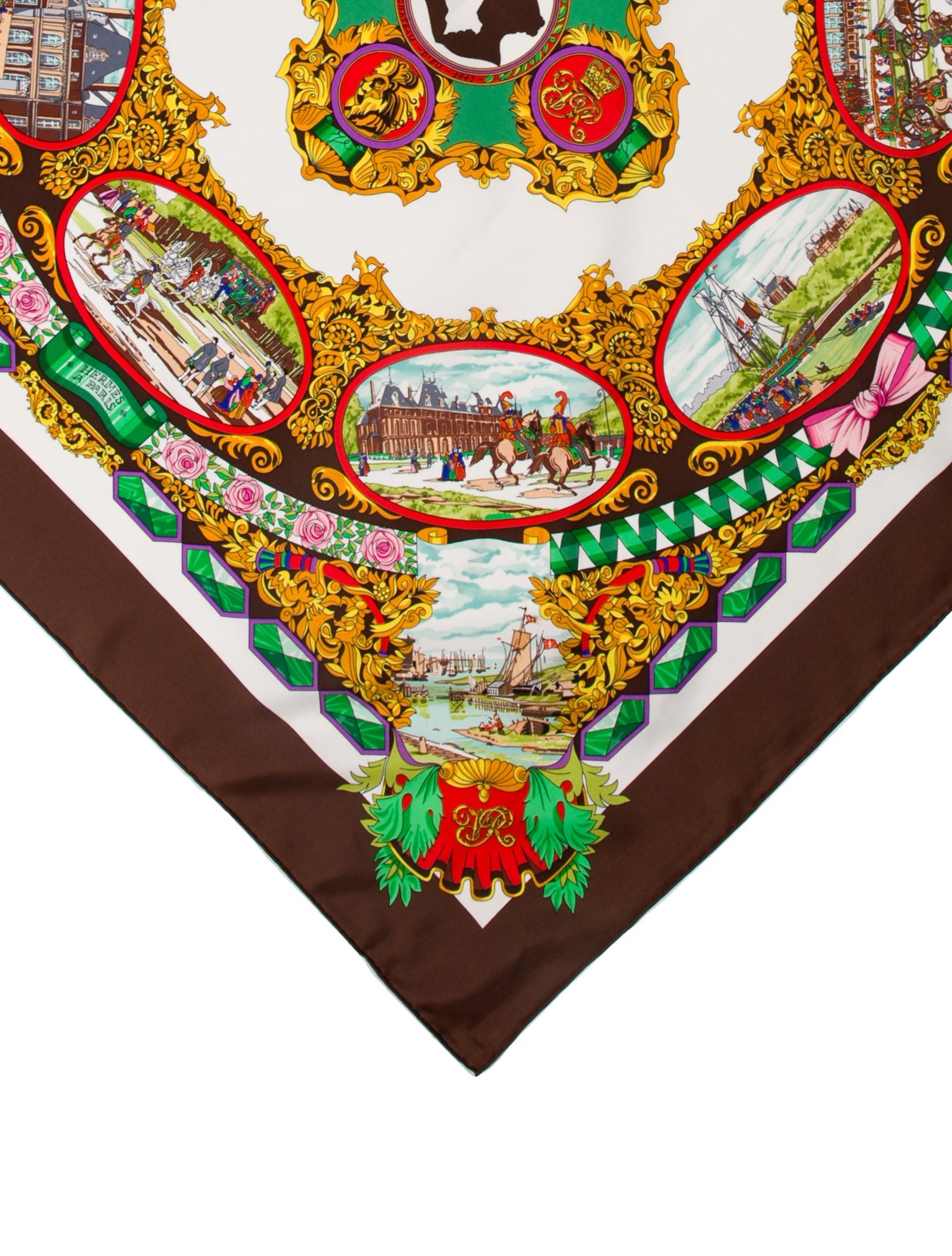 Hermès L'Entente Cordiale Silk Scarf