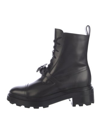 Hermès Funk Leather Combat Boots