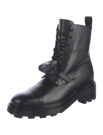 Hermès Funk Leather Combat Boots