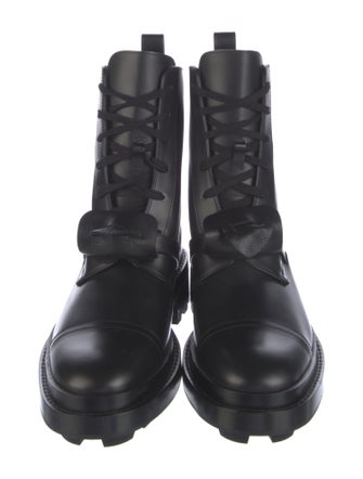Hermès Funk Leather Combat Boots
