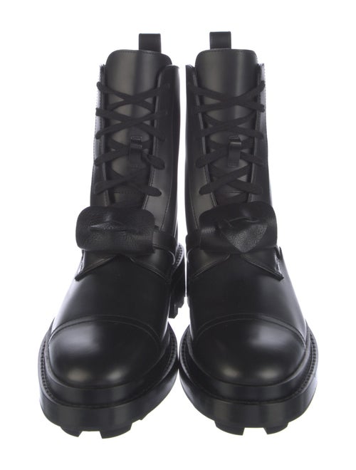 Hermès Funk Leather Combat Boots