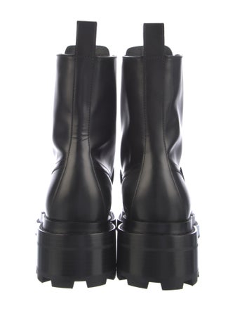 Hermès Funk Leather Combat Boots