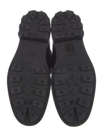 Hermès Funk Leather Combat Boots