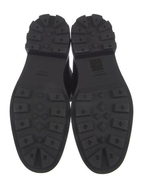 Hermès Funk Leather Combat Boots