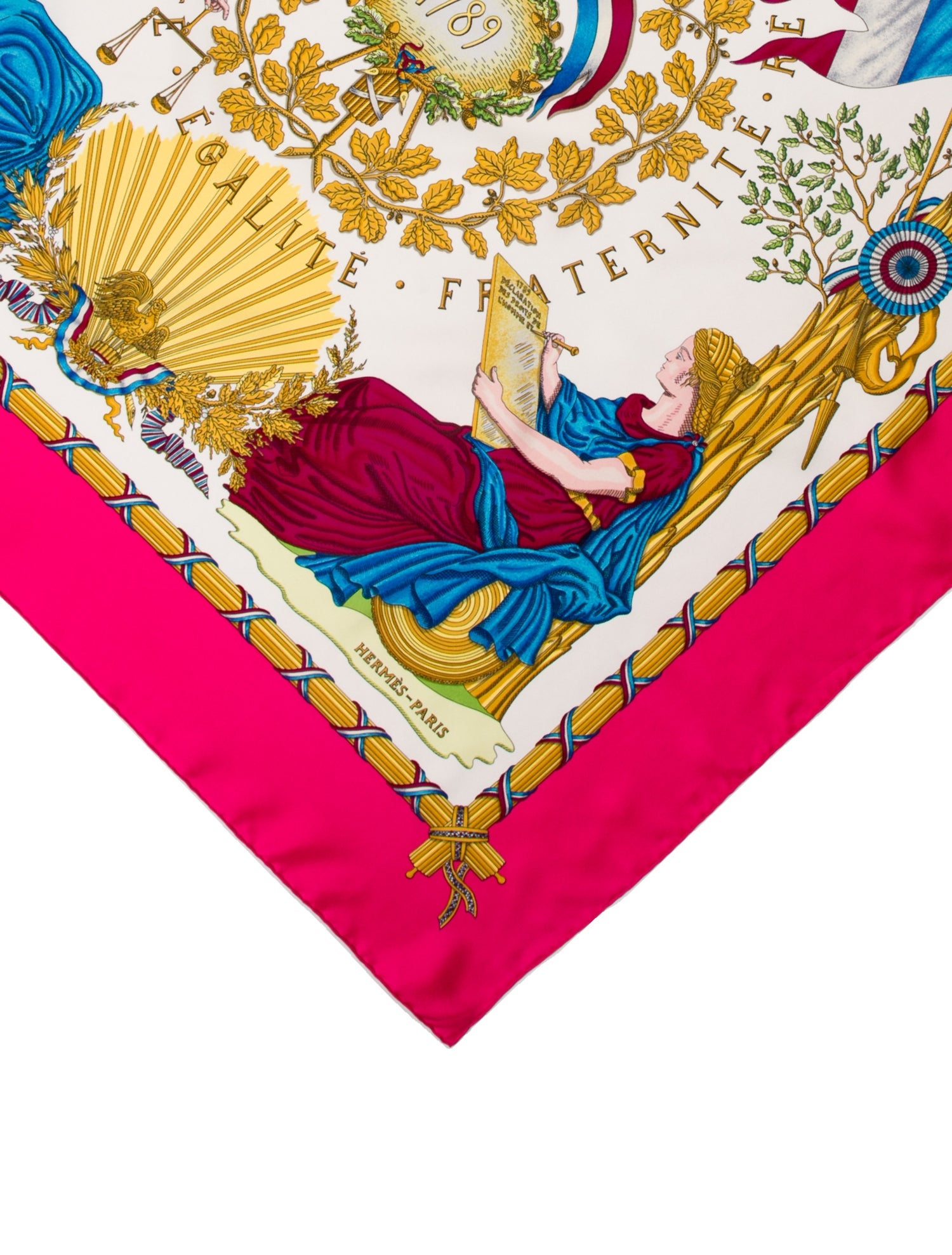 Hermès Republique Francaise Liberte Egalite Fraternite 1789 Silk Scarf