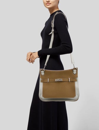 Hermès Bicolor Clemence Jypsière 37