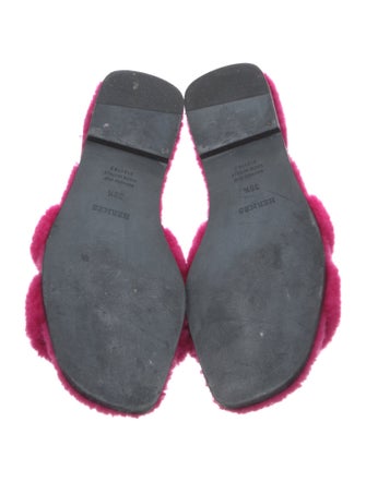 Hermès Faux Fur Slides