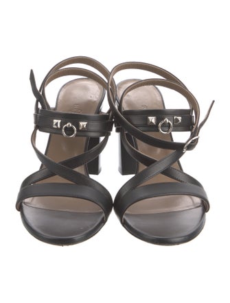 Hermès Antigone Medor Leather Sandals