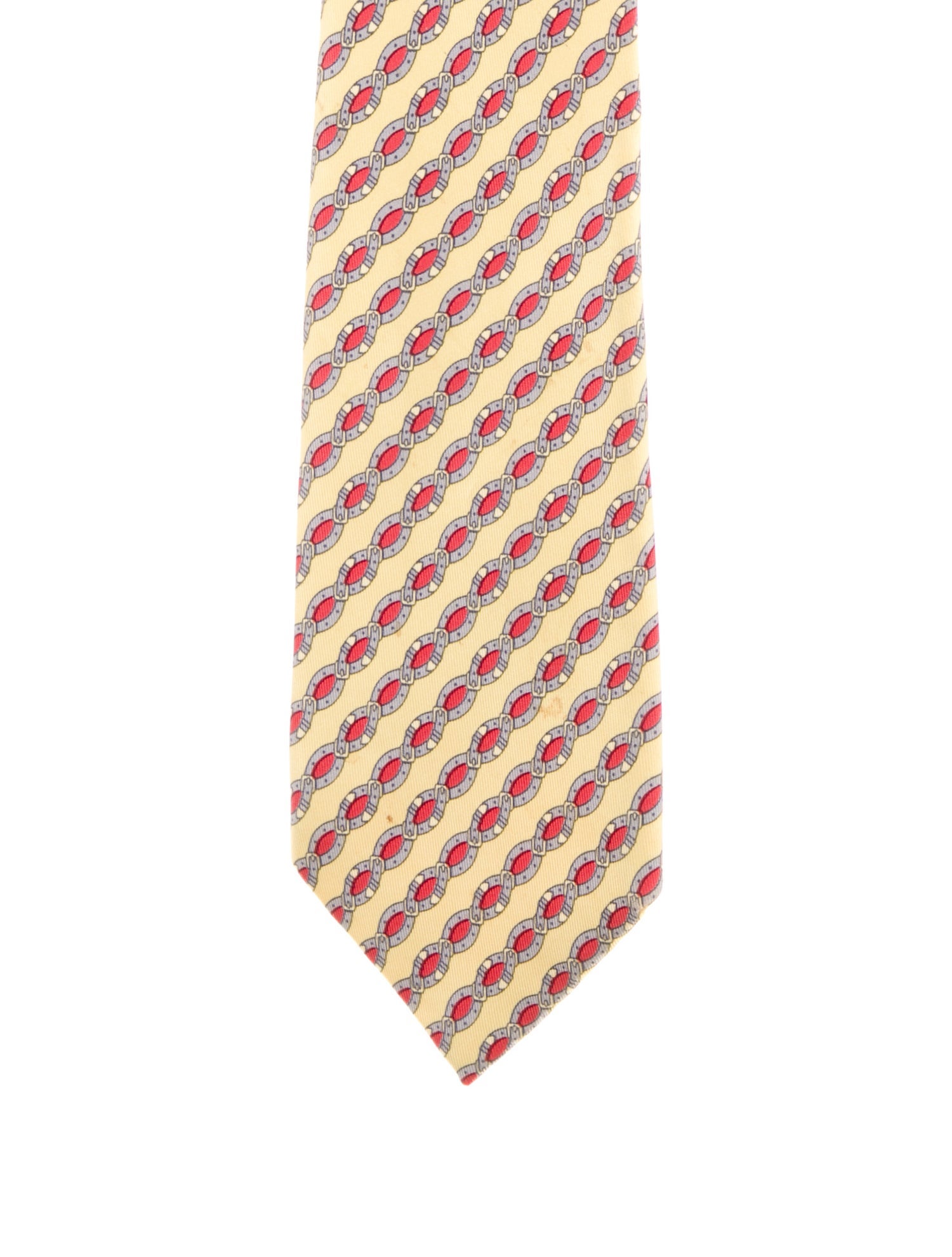 Hermès Patterned Silk Tie