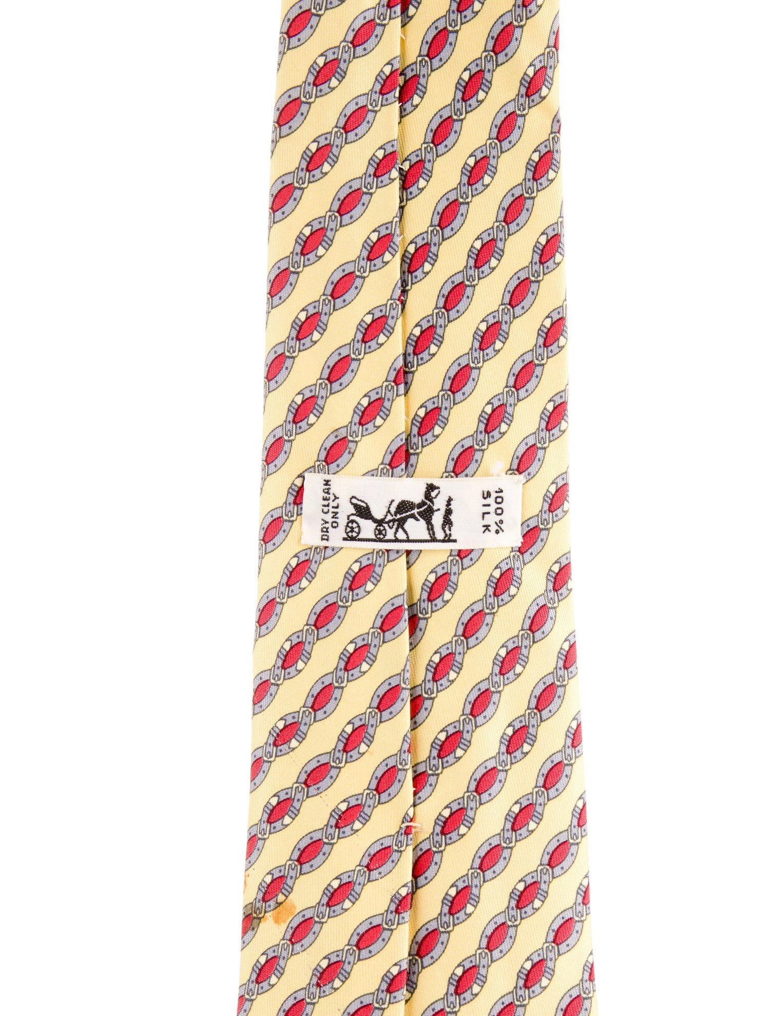 Hermès Patterned Silk Tie