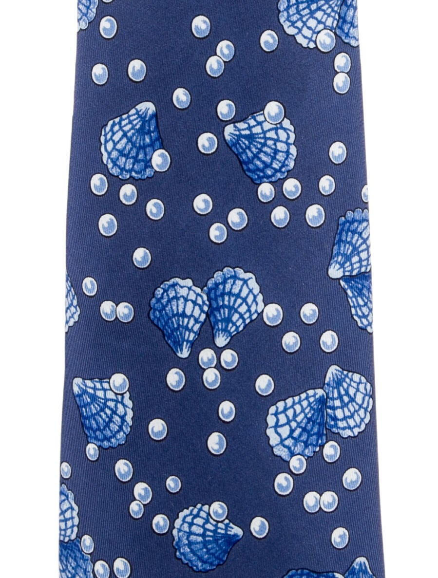 Hermès Pattern Silk Tie