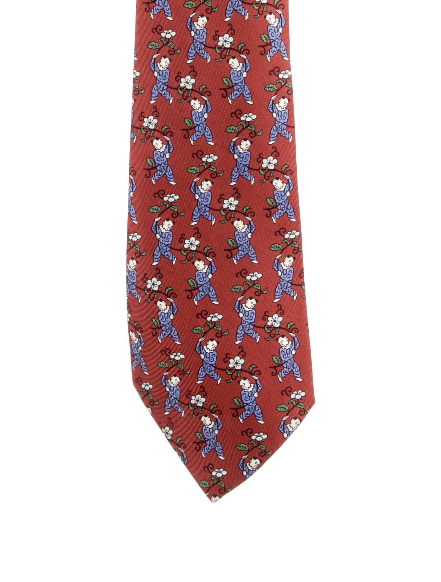 Hermès Pattern Silk Tie