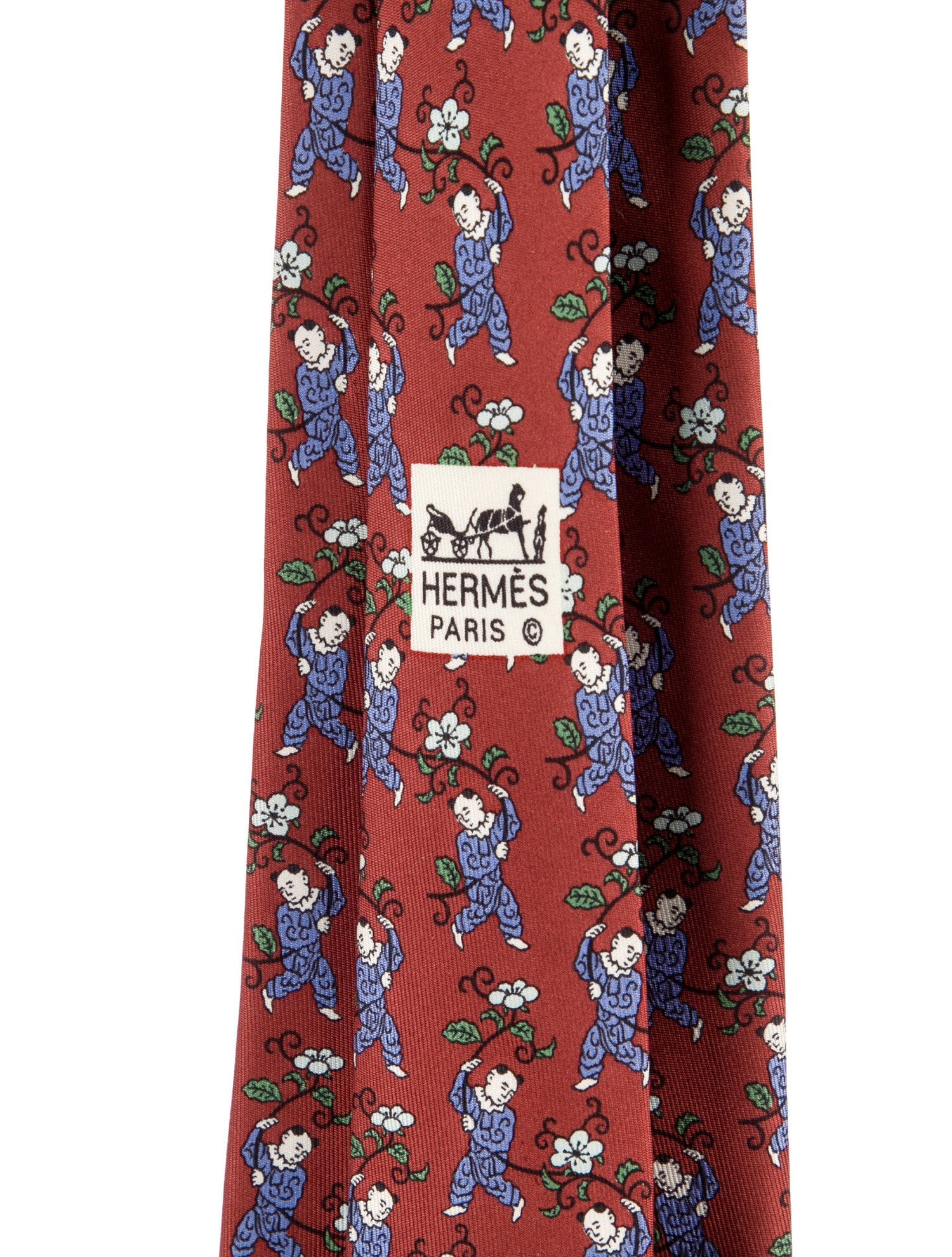 Hermès Pattern Silk Tie