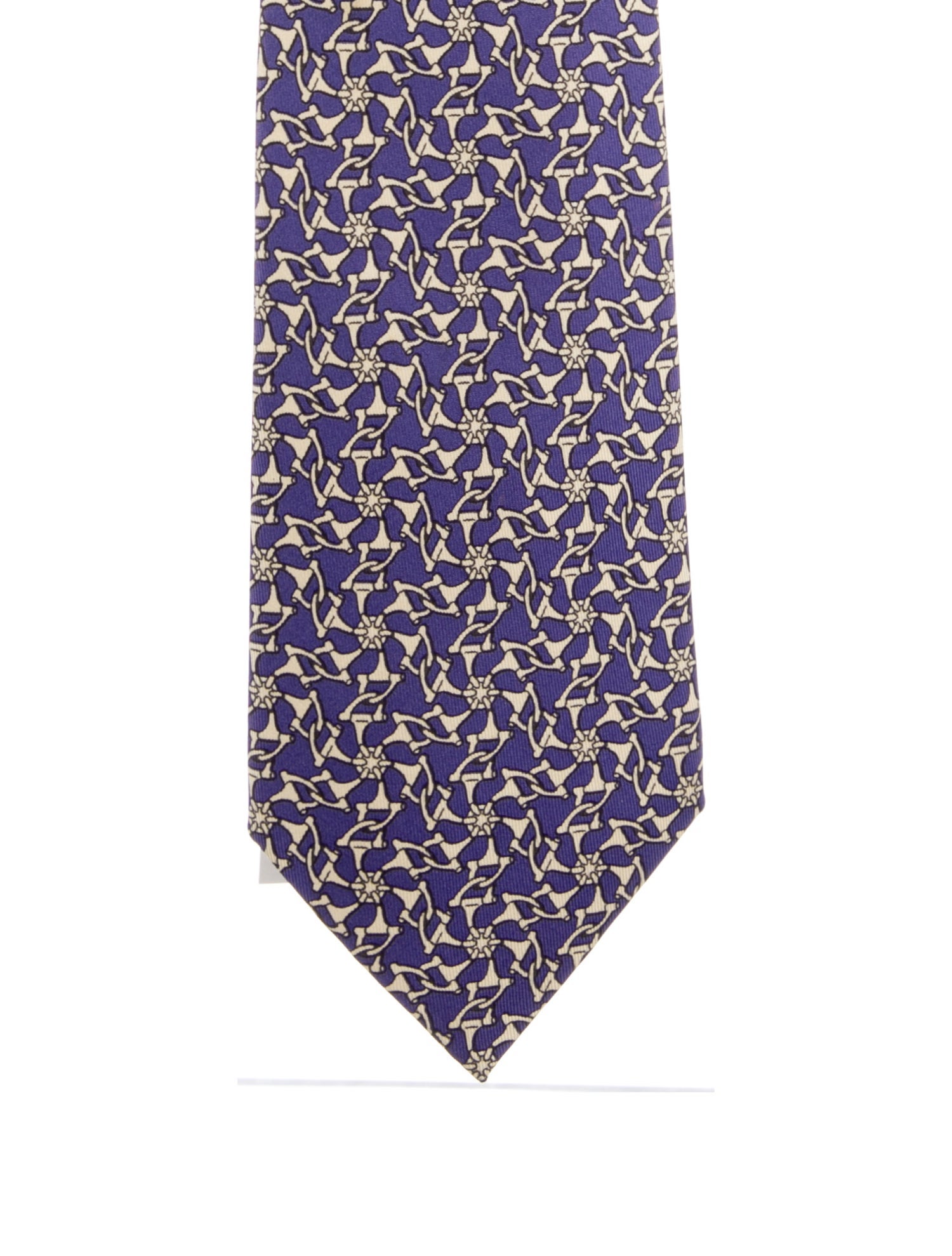 Hermès Pattern Silk Tie