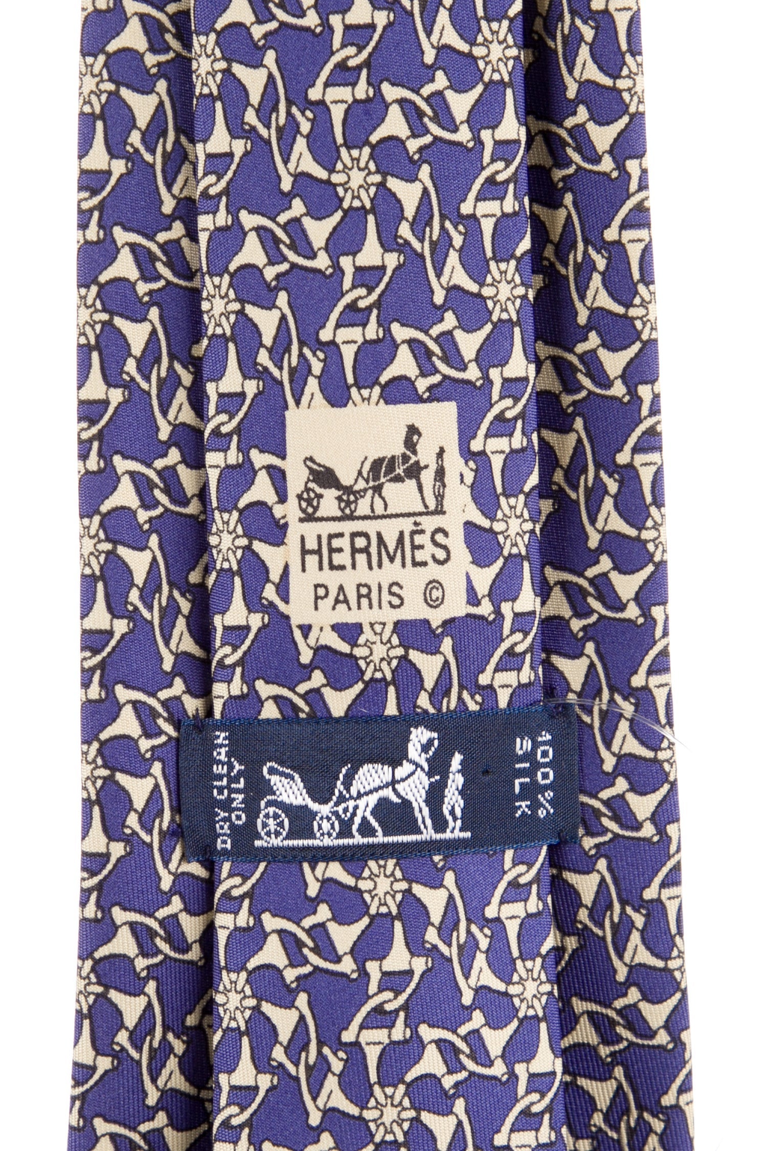 Hermès Pattern Silk Tie