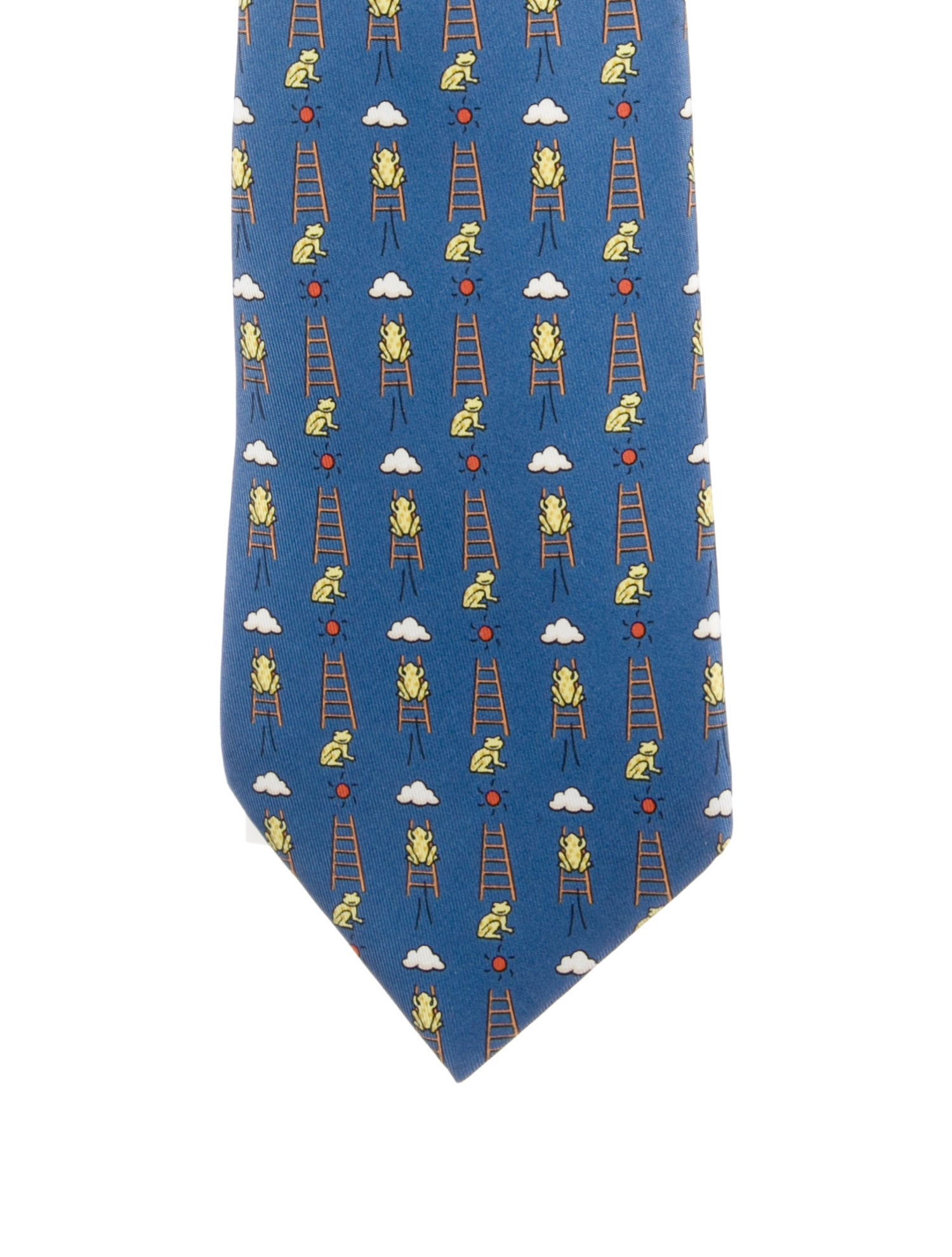 Hermès Pattern Silk Tie