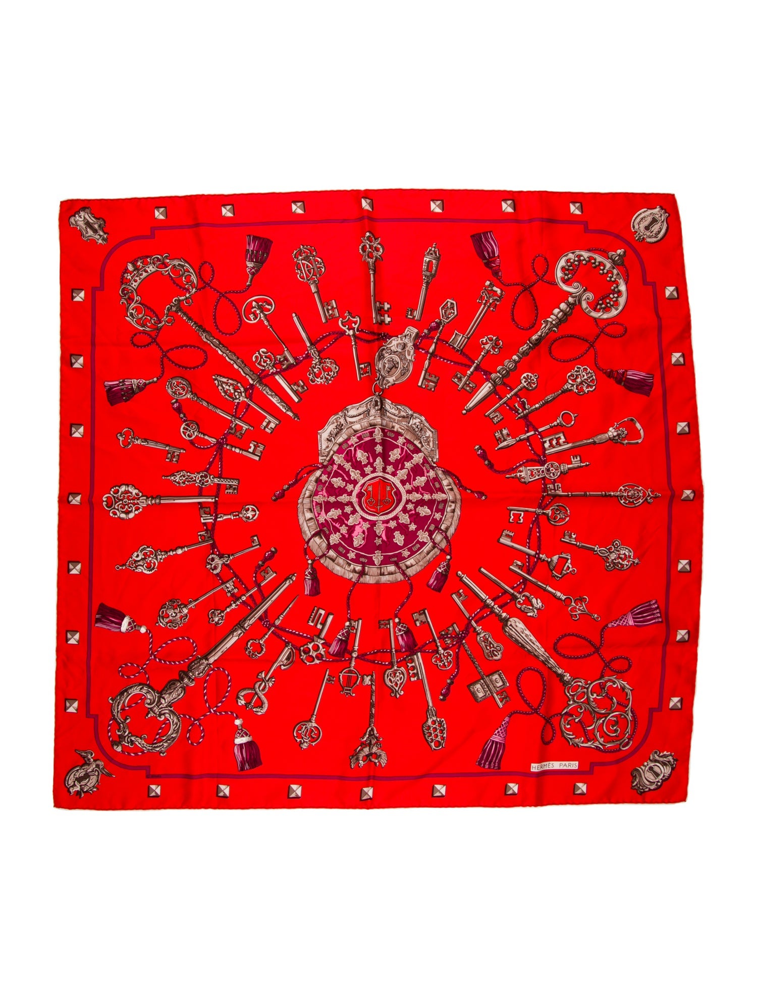 Hermès Keys Les Cles Silk Scarf
