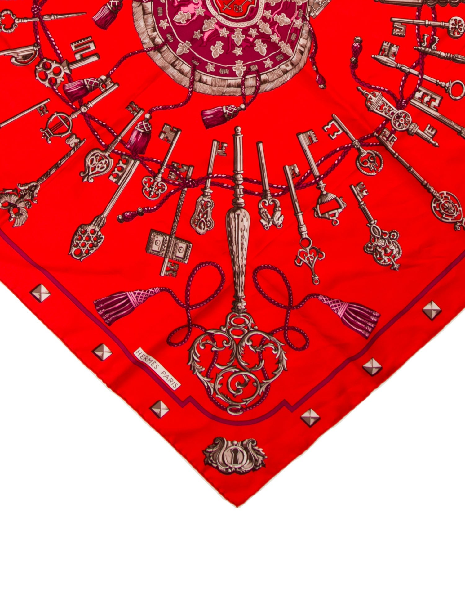 Hermès Keys Les Cles Silk Scarf